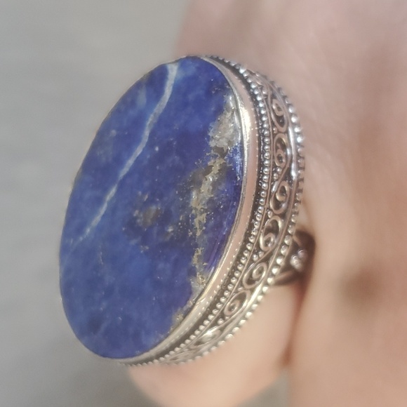 New Lapis Lazuli 925 Silver Ring. - Picture 4 of 16